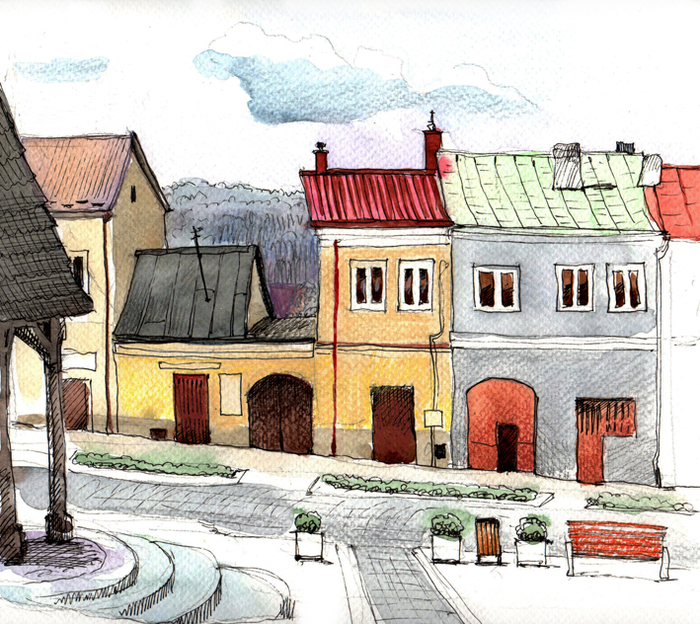 Хинцины. Площа Рынок.