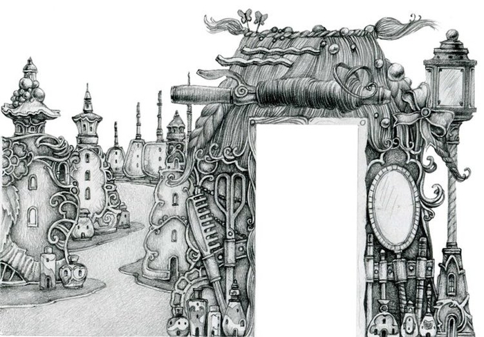 Эскиз для росписи стены