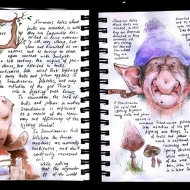 Почеркушки в блокноте