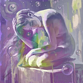 "Цветные грезы" 70Х70 2021г. 