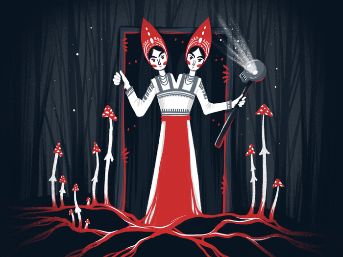 Две сестры и таинственная дверь 