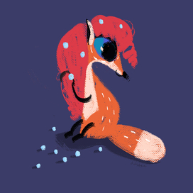 Лисичка у зеркала