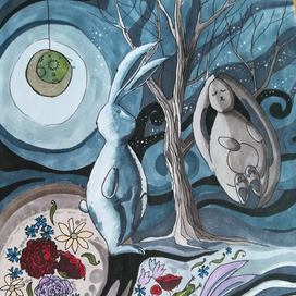 Раскраска антистресс)) или лунные кроли