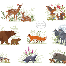 Лесные животные
