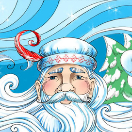 Иллюстрации к сказке "Морозец" (проект "Порт Cказок") 