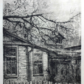 4 лист из квадриптиха "Времена года.Зима"