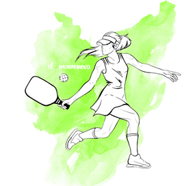 The pickleball girl