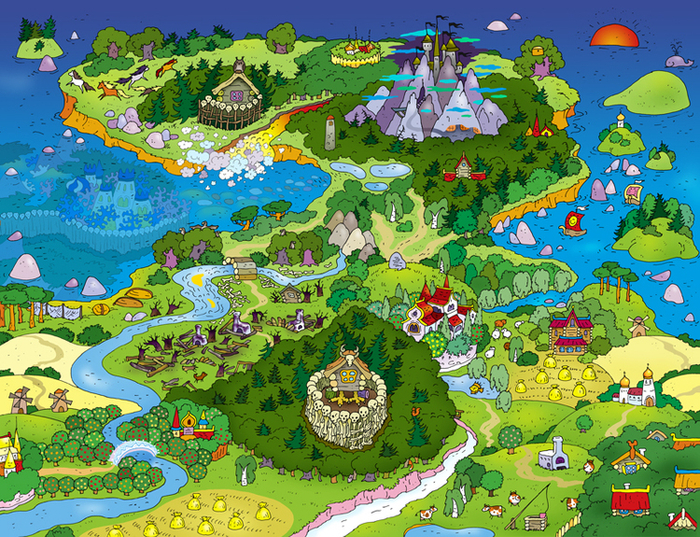 карта к сказочной викторине ( для школы )