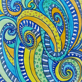 Акварельная абстракция