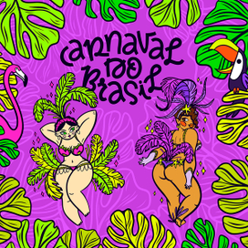 Beautiful dancers for the Brazilian Carnival poster.