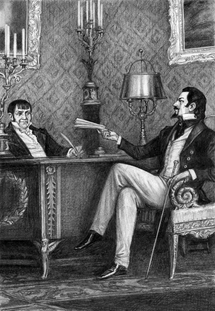 А.Дюма. Граф Монте-Кристо. Подпись Данглара.