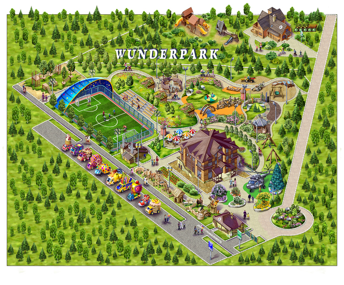 Карта детского парка