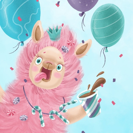 Задорная лама