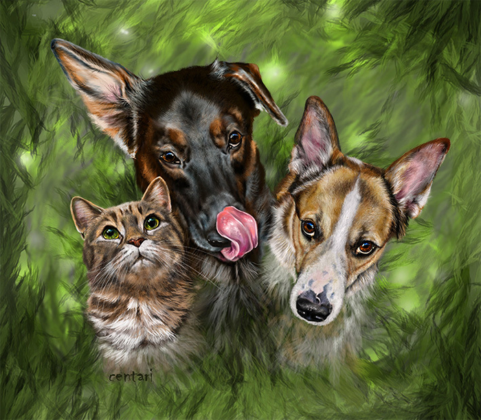 Трое в кустах