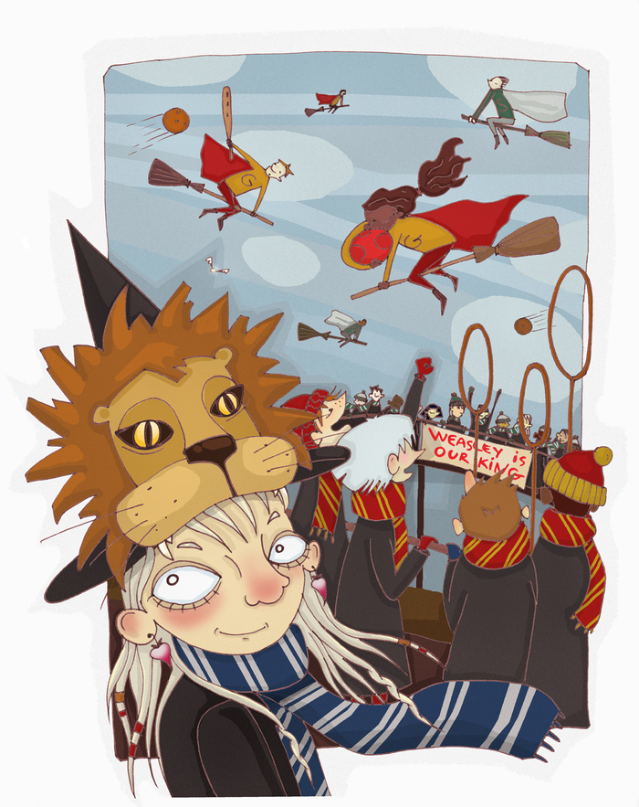 Иллюстрация к книге Джоан Роулинг "Гарри Поттер и Орден Феникса"