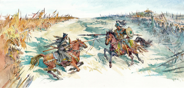 Илл. к книге О.Тихомирова "На страже Руси"