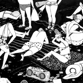 Пляж. Фрагмент