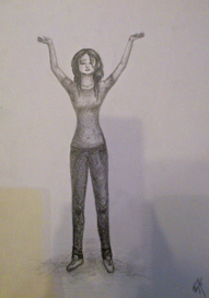 Девушка под дождем