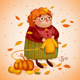 Тыквенный свитер 