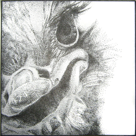 Страус (пуантилизм)