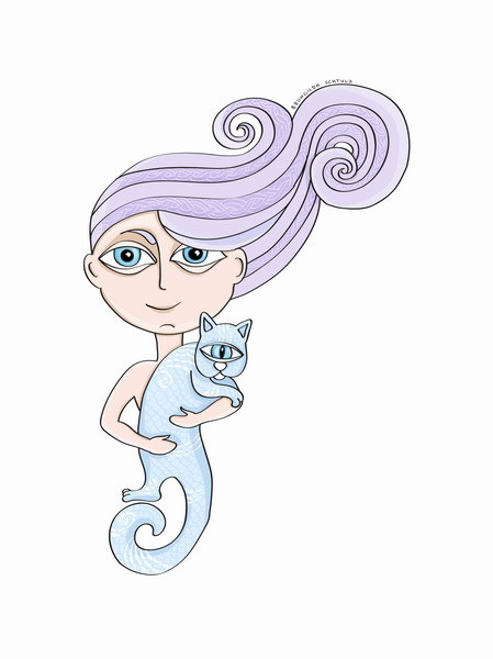 Девочка с котом