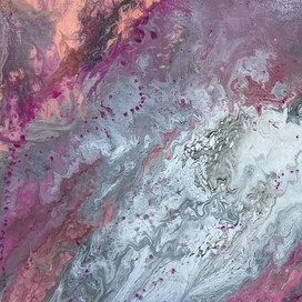 Интерьерные картины в технике Флюид Арт