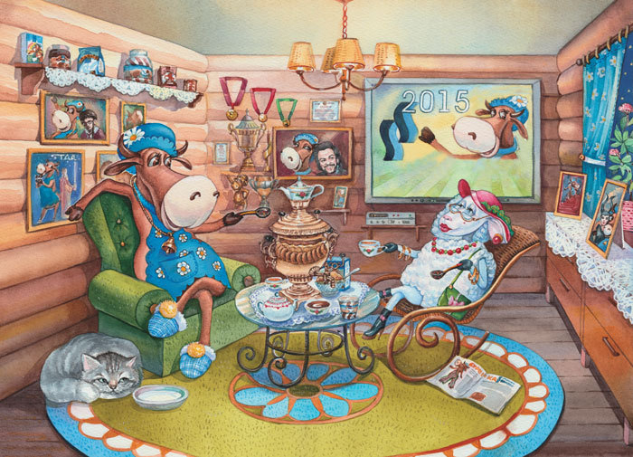 Иллюстрация для корпоративного календаря