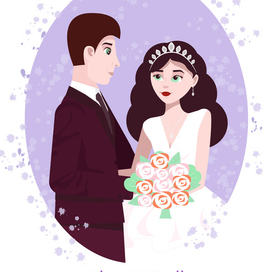 Свадебная иллюстрация