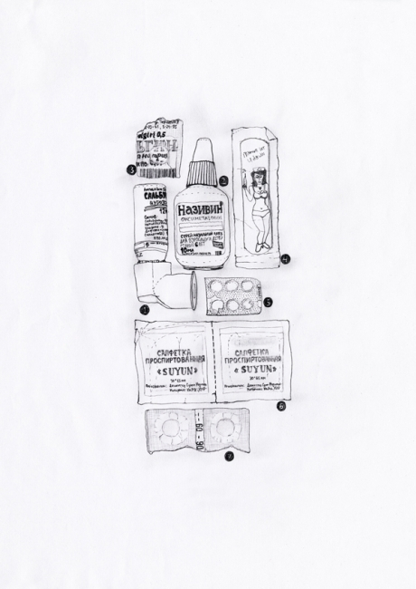 Ревизия лекарств в кармане сумки