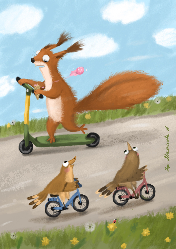 Мороженное улетело…