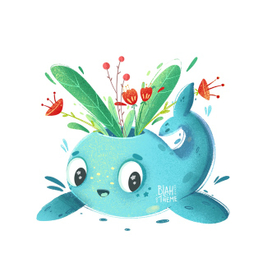 Flower whale