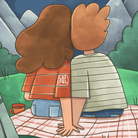 Иллюстрация "Романтический вечер"