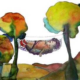 Ежик в осеннем лесу