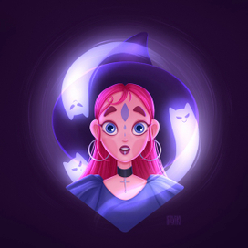 Начинающая ведьма и котики-призраки