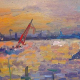 Морвокзал на закате