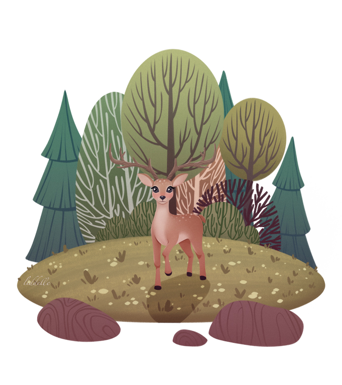 Лесной олень