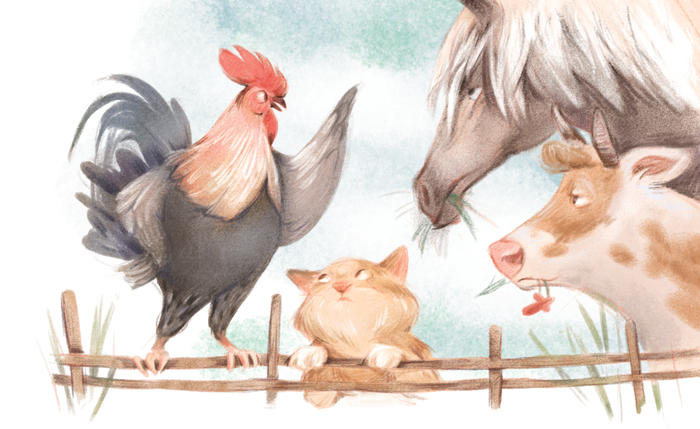 Иллюстрация для книги Елены Ульевой   "Полезные сказки для хорошего сна" 