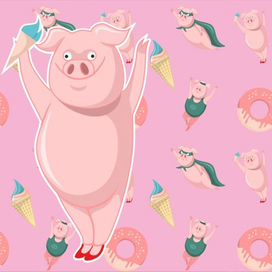 Паттерн для печати на текстиле