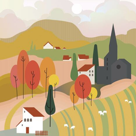 Холмистый пейзаж