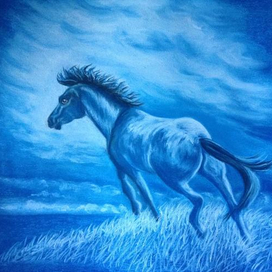 Синий конь