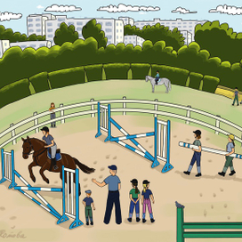 Ижевский ипподром. Конкурная тренировка. 