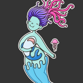 Mermaid girl