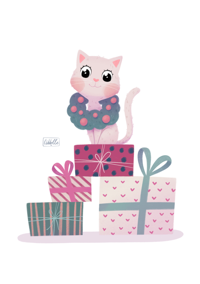 Новогодняя кошка