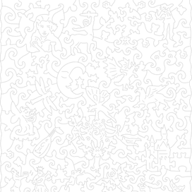 деревянный пазл "Эльфийские сказки"