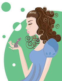 Девочка с мышкой