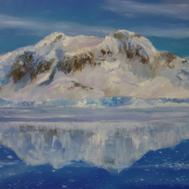 Горный зимний пейзаж (импровизация)