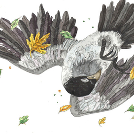 Иллюстрация к рассказу Д. Биссета "Все кувырком"