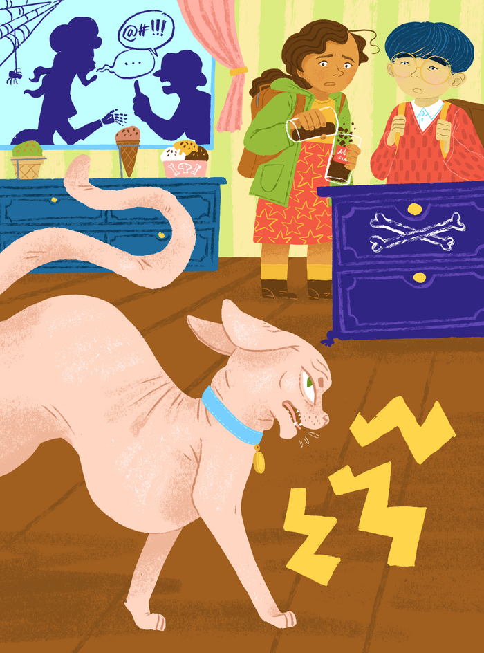 О, нет! Это её кошка! 