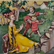 "Осада Хоенштауфенбурга" Лист 1.