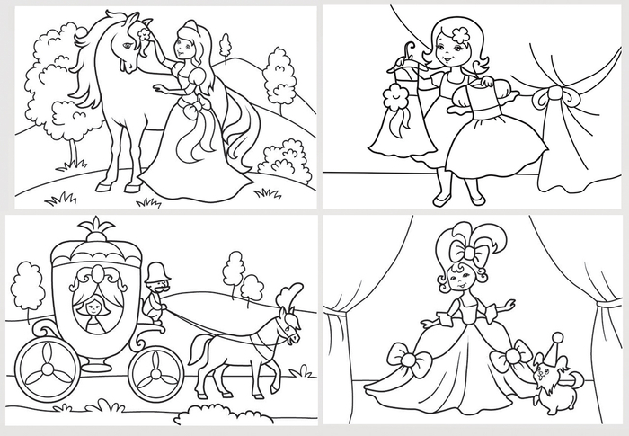 Раскраски для самых маленьких. для девочек 